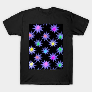 Glow Stars Diagonal Repeat on Black 5748 T-Shirt